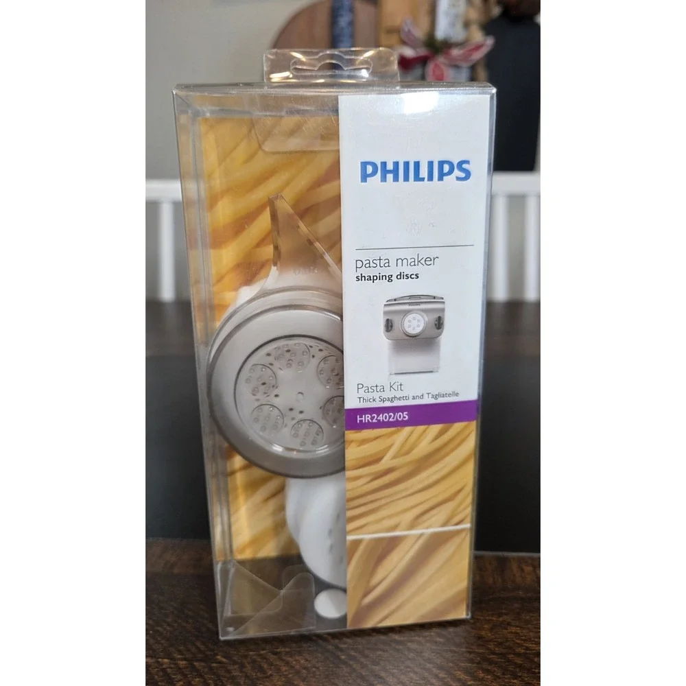Philips Pasta Maker Shaping Discs HR2402/05 Thick Spaghetti Tagliatelle Tool NEW